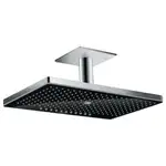Верхній душ Hansgrohe Rainmaker Select 460 3jet з стельовим кріпленням, хром / чорний (24006600)