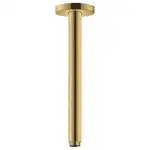 Тримач верхнього душу стельовий Hansgrohe S 300 мм, Polished Gold Optic (27389990)