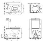 Унітаз-компакт Qtap Scorpio безобідковий з сидінням Soft-close QT14222125ARMB