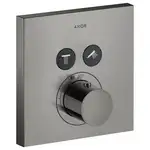 Термостат на 2 потребителя, скрытого монтажа Axor ShowerSelect (цвет - полированный чёрный хром) (36715330)