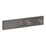 Термостат прихованого монтажу Hansgrohe RainSelect на 2 споживача, Brushed Black (15380340)