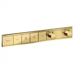 Hansgrohe RainSelect Термостат на 4 клавіші, Polished Gold Optic (15382990)