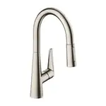 Смеситель для кухни, однорычажный Hansgrohe Talis S (цвет - сталь) (72813800)