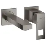 Смеситель для раковины настенный Grohe Eurocube S-Size (цвет - тёмный графит, матовый), вынос 171 мм (19895AL0)