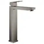 Смеситель для раковины высокий Grohe Eurocube XL-Size (цвет - тёмный графит, матовый), без донного клапана (23406AL0)