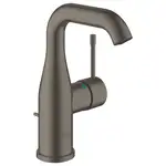 Смеситель для раковины Grohe Essence M-Size (цвет - тёмный графит, матовый), с донным клапаном (23462AL1)