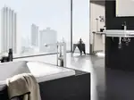 Grohe Eurocube Напольный смеситель для ванны, хром (23672001)