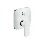 Смеситель для ванны, однорычажный Hansgrohe PuraVida (цвет - хром/белый) (15447400)