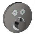 Термостат для ванны на 2 потребителя Hansgrohe Showerpipe ShowerSelect S (цвет - чёрный матовый хром) (15743340)