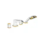 Смеситель на борт ванны Hansgrohe Metropol Classic (цвет - хром/золото) (31315090)