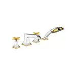 Смеситель на борт ванны Hansgrohe Metropol Classic (цвет - хром/золото) (31449090)