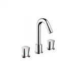 Смеситель на борт ванны, двухвентельный Hansgrohe Logis (цвет - хром) (71300000)