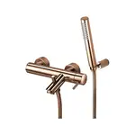 Смеситель для ванны Paffoni Light, с ручным душем (LIG023ROSE)