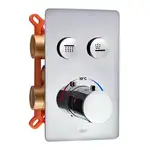 Змішувач термостатичний прихованого монтажу для душу Qtap Votice 6442T105NKC для двох споживачів (QTVOT6442T105NKC)