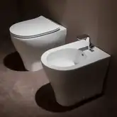 Унітаз підлоговий Flaminia APP 52x36 h43 cм із системою Goclean, білий глянсовий (AP117G)