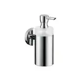 Дозатор для жидкого мыла Hansgrohe Logis (цвет - хром, стекло матовое), ёмкость 125 мл (40514000)
