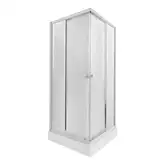 Набір Qtap душова кабіна Presto WHI1099SP5 Pear + піддон Unisquare 309915 (PREWHI1099SP5UNIS309915)