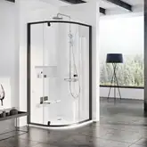 Душевая кабина Ravak Pivot PSKK3 1000 х 1000 х h1900 мм (профиль - чёрный, стекло - прозрачное) (376AA300Z1)