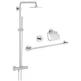 Комплект Grohe душевая система Euphoria 27932000 + набор аксессуаров Essentials 40775001 (2793200040775000)