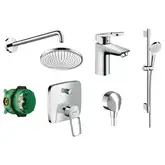 Набор смесителей для душа 7-в-1 Hansgrohe Logis (цвет - хром) (71264111)