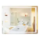 Дзеркало Qtap Mideya з антизапотіванням (DC-F902-2) 900х700 QT2078F9022W