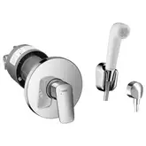 Набор скрытого монтажа с гигиенической лейкой Hansgrohe Logis (цвет - хром/белый) (3A101219 (20180006))