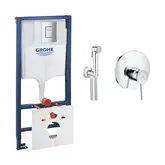 Комплект Grohe инсталляция Rapid SL 38772001 + набор для гигиенического душа со смесителем BauClassic 2904800S (387720012904800S)