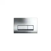 Geberit DELTA 51 смывная клавиша, двойной смыв, пластик, хром глянец (115.105.21.1)