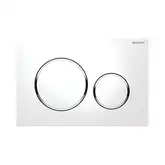Geberit Sigma 20 Клавіша змиву, білий/хром глянець (115.882.KJ.1)