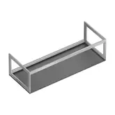 Структура из алюминия в комплекте с полкой 120 x 47 х h37 см Catalano Horizon, Inox scotch-brite (5S1255000)