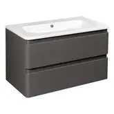 Тумба с раковиной 80 см Devit Fly, серый (0021120G)