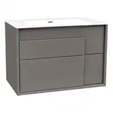 Тумба с раковиной 80 см Devit City, серый (0021160G)