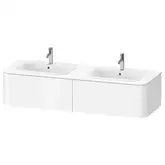Тумбочка для подвесной консоли Duravit Happy D.2 Plus 160 х 55 см, белый глянец (HP4956B2222)