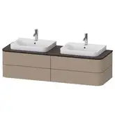 Тумбочка для подвесной консоли Duravit Happy D.2 Plus 160 х 55 см, лён (HP4964B7575)