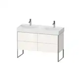 Комплект мебели тумба с двойной раковиной Duravit XSquare 118,4 х 46 см (XS445602222+23531200141)