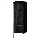 Шкафчик напольный со стеклянными дверцами Duravit XViu 50 x 36 х h157 см, чёрный глянцевый (XV1368LB140)