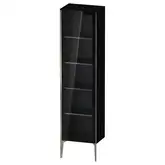 Шкафчик напольный со стеклянными дверцами Duravit XViu 50 x 36 х h201 см, чёрный глянцевый (XV1376LB140)