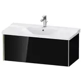 Тумба подвесная под раковину Duravit XViu 101 x 46,9 см, чёрный глянцевый (XV40170B140)