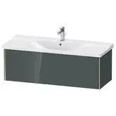 Тумба подвесная под раковину Duravit XViu 121 x 46,9 см, доломитово-серый глянцевый лак (XV40180B138)