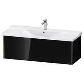 Тумба подвесная под раковину Duravit XViu 121 x 46,9 см, чёрный глянцевый (XV40180B140)