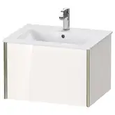 Тумба подвесная под раковину Duravit XViu 61 x 48 см, белый глянцевый (XV40250B122)
