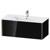 Тумба подвесная под раковину Duravit XViu 101 x 48 см, чёрный глянцевый (XV40270B140)