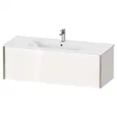 Тумба подвесная под раковину Duravit XViu 121 x 48 см, белый глянцевый (XV40280B122)