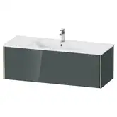 Тумба подвесная под раковину Duravit XViu 121 x 48 см, доломитово-серый глянцевый лак (XV40280B138)