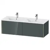 Тумба подвесная под раковину Duravit XViu 128 x 48 см, доломитово-серый глянцевый лак (XV40290B138)