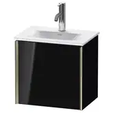 Тумба подвесная под раковину Duravit XViu 43 x 31 см, чёрный глянцевый (XV4030LB140)
