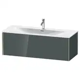 Тумба подвесная под раковину Duravit XViu 121 x 48 см, доломитово-серый глянцевый лак (XV40360B138)