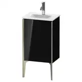 Тумба напольная под раковину Duravit XViu 43 x 31 см, чёрный глянцевый (XV4068LB140)