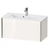 Тумба подвесная компакт, под раковину Duravit XViu 81 x 39 см, белый глянцевый (XV40790B122)