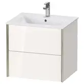 Тумба подвесная под раковину Duravit XViu 61 x 48 см, белый глянцевый (XV41250B122)